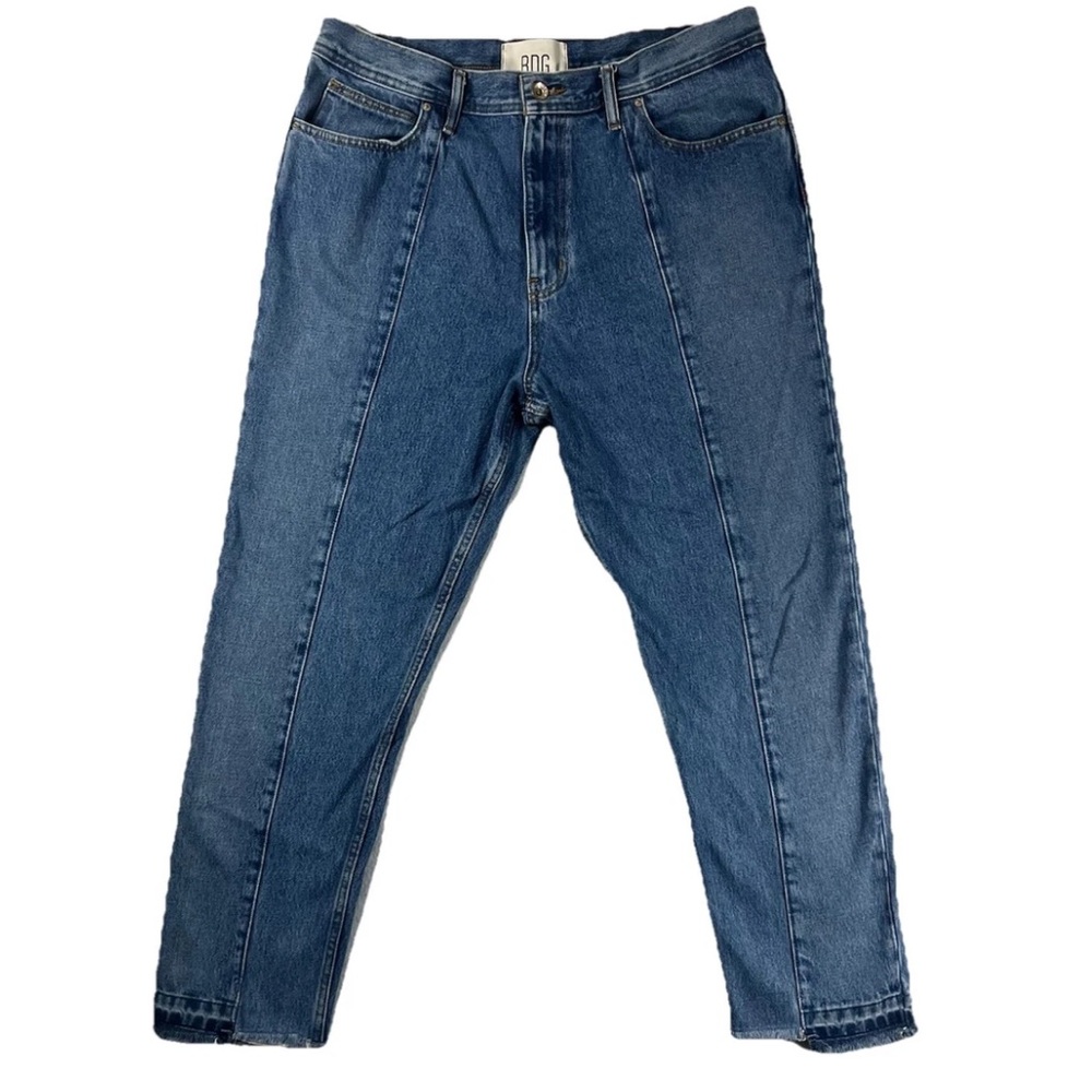 BDG Urban Outfitters Men’sDad Slim Tapered Jeans Size 38 Raw Hem Blue Denim